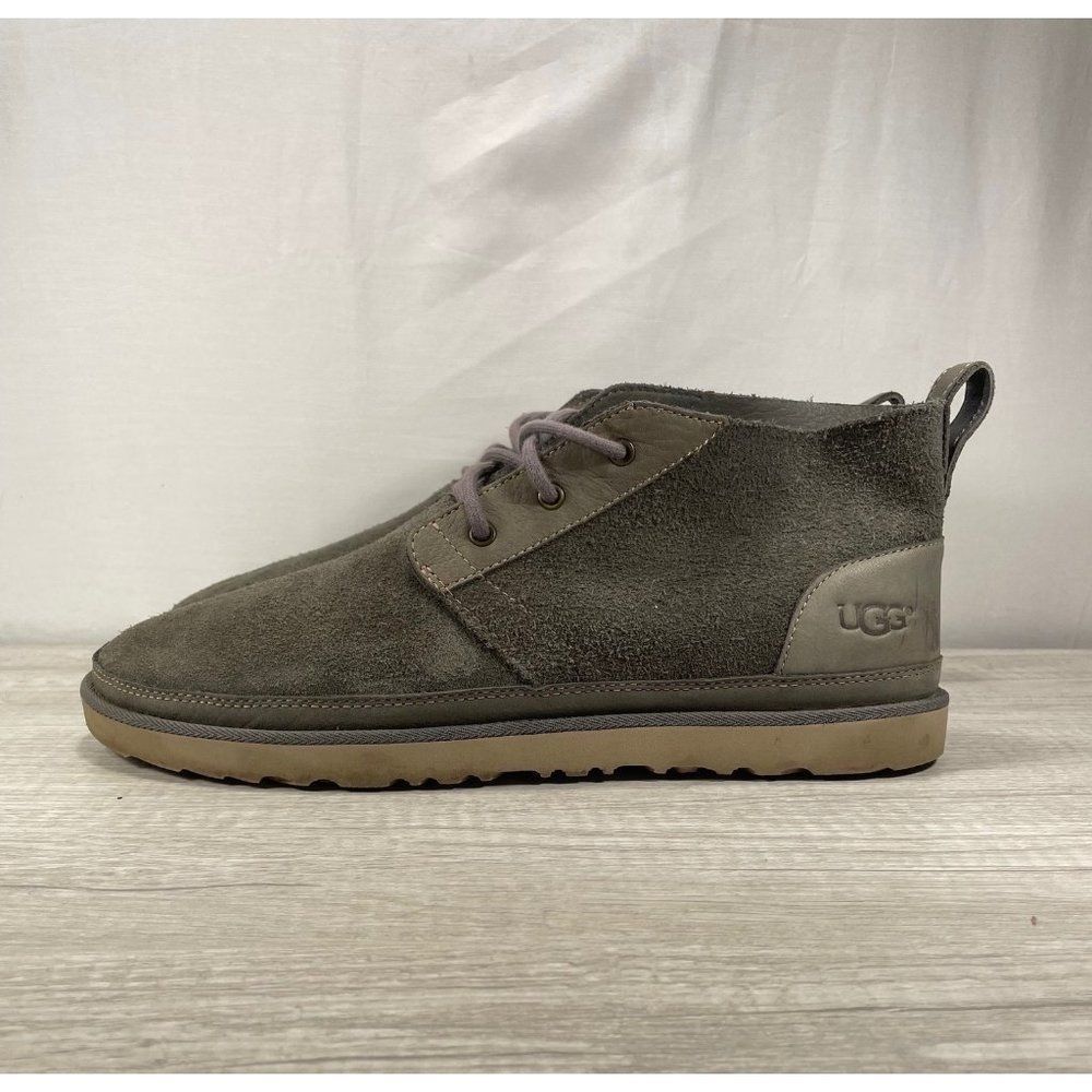 Ugg Neumel Charcoal Suede Sheepskin Chukka Boots Mens Size 13